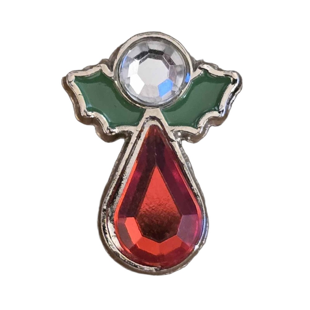 Crystal And Enamel Angel Lapel Vest Hat Pin K26